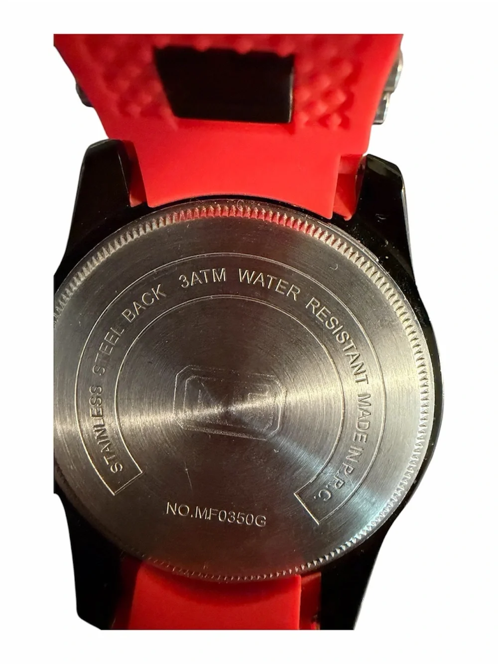 Mini Focus Watch Red Resin Band NEW BATTERY Working